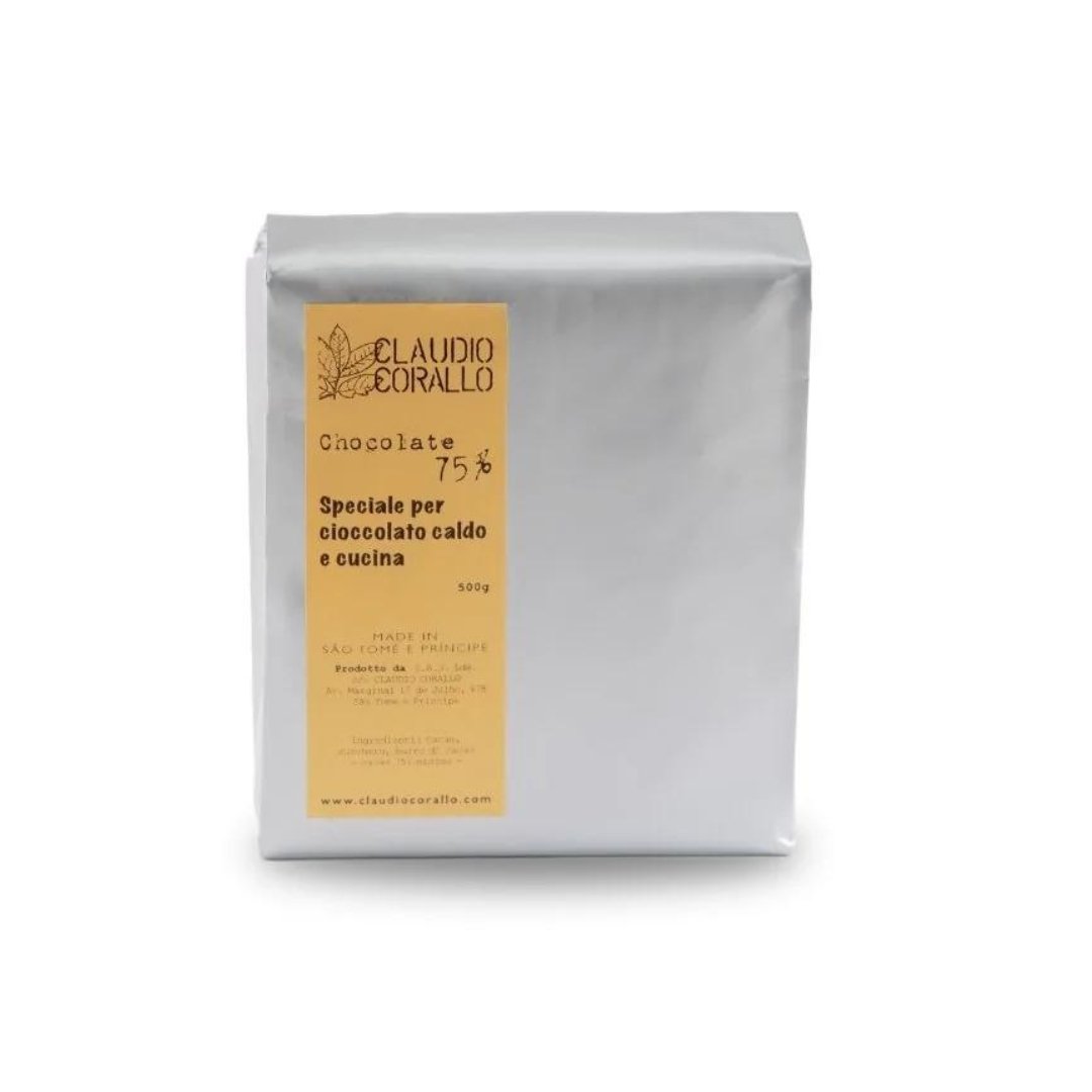 Chocolate 75% cocoa 500g - Claudio Corallo - Chocolate - L'Arbre à Café