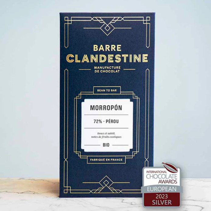 Chocolat noir Morropón 72% - Pérou - Barre Clandestine - Chocolat - L'Arbre à Café