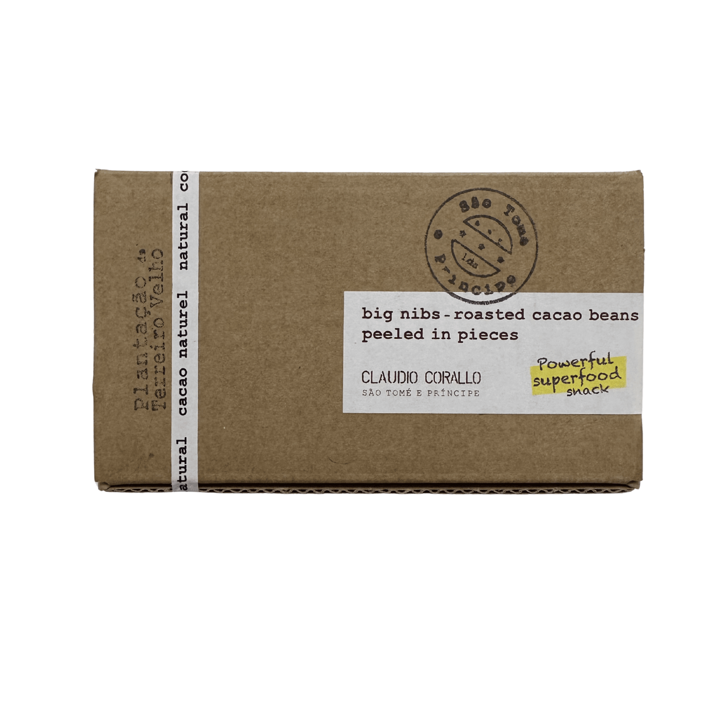 Fèves de cacao torréfiées pelées en morceaux - Claudio Corallo 130g - Chocolat - L'Arbre à Café