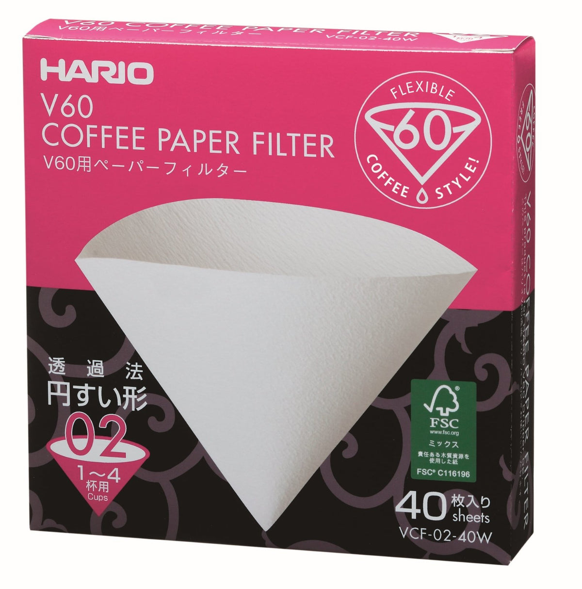 Filtres papier pour DRIPPER V60 Hario