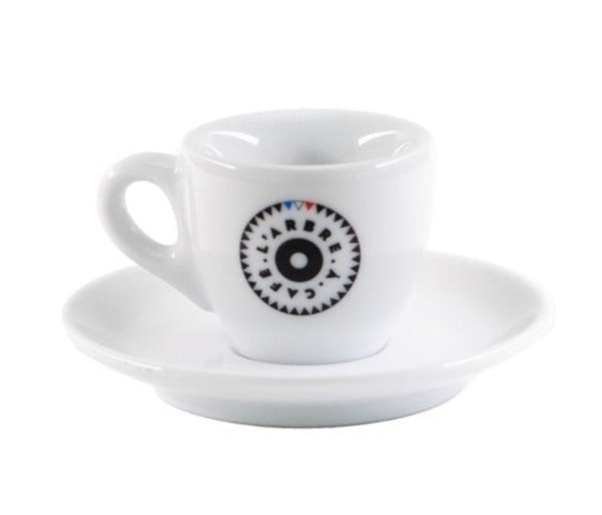 6 Tasses à espresso logotées (5cl) - Accessoire - L&#39;Arbre à Café