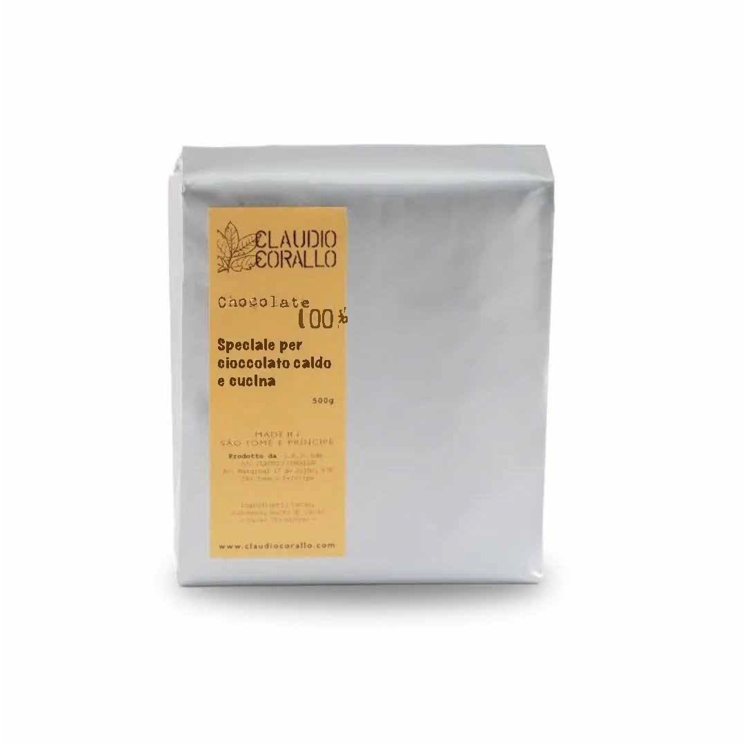 Chocolat 100% cacao 500g - Claudio Corallo - Chocolat - L'Arbre à Café