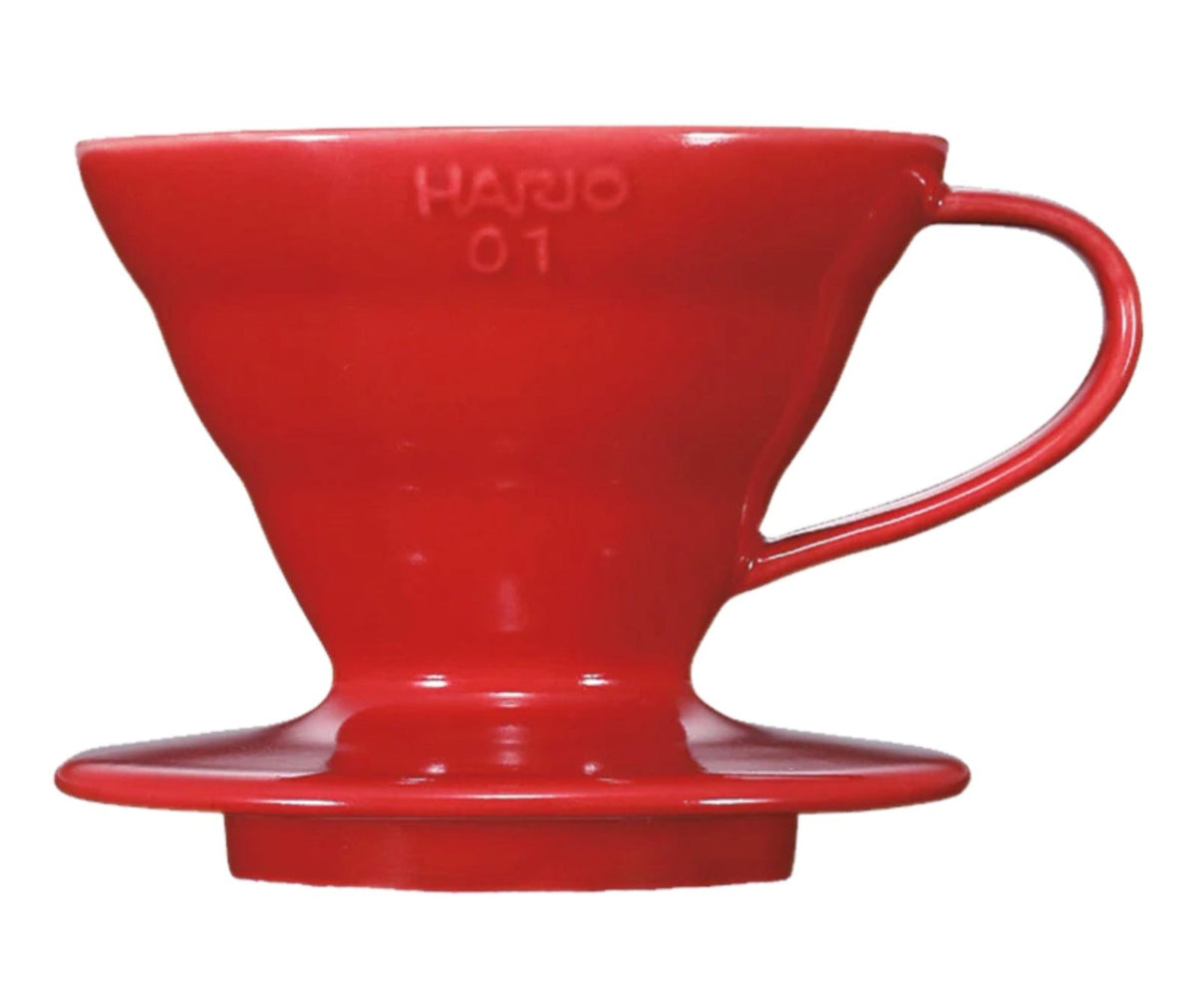 Dripper V60 Hario en céramique rouge - 01 - Accessoire - L&#39;Arbre à Café