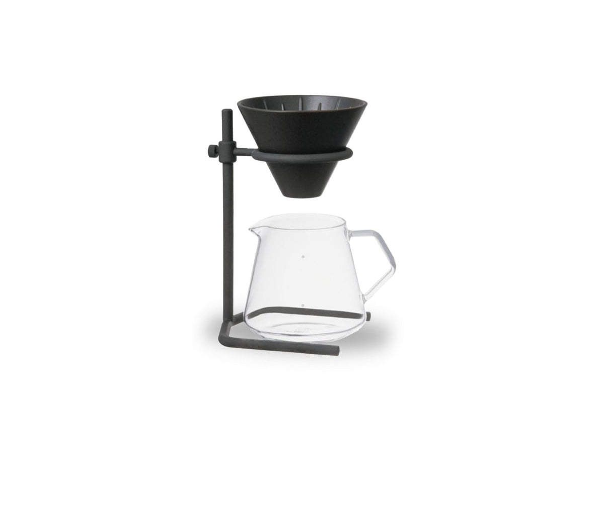 Kit Station Slow Coffee Style noir 4 tasses - Dripper - L&#39;Arbre à Café
